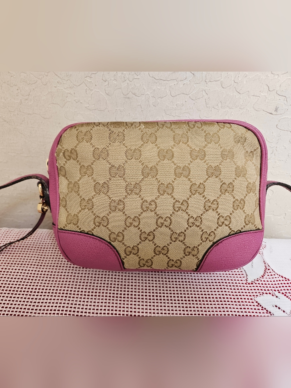 GUCCI Canvas Bree Camera Shoulder Bag AUTHENTIC - Picture 5 of 16